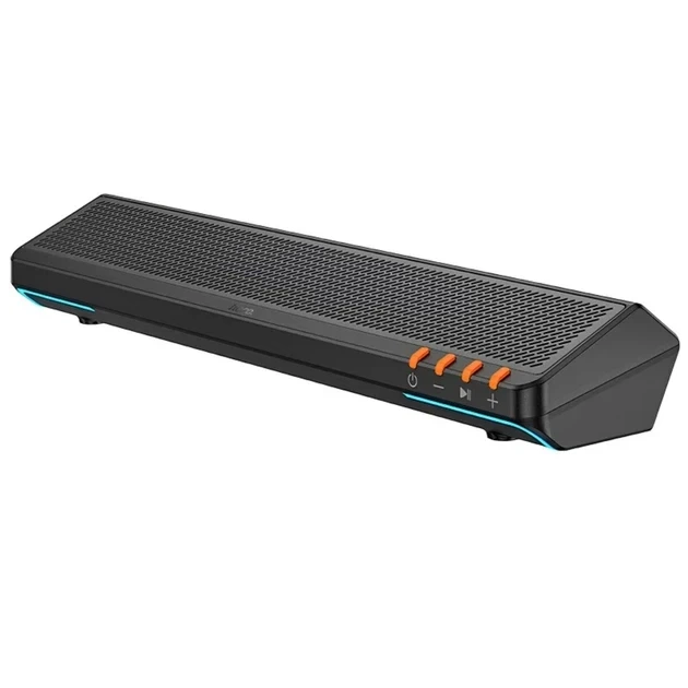 Компьютерная колонка Hoco BS66 Smooth 6Вт USB Type-C Bluetooth 5.4 черный пластик для музыки и игр - Фото 3 Компьютерная колонка Hoco BS66 Smooth 6Вт USB Type-C Bluetooth 5.4 черный пластик для музыки и игр - зображення 3