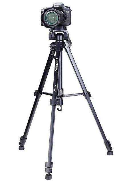 Штатив тренога Yunteng VCT-668 черный максимальная высота 150 см минимальная высота 45 см нагрузка 3 кг - Фото 8 Штатив тренога Yunteng VCT-668 черный максимальная высота 150 см минимальная высота 45 см нагрузка 3 кг - изображение 8