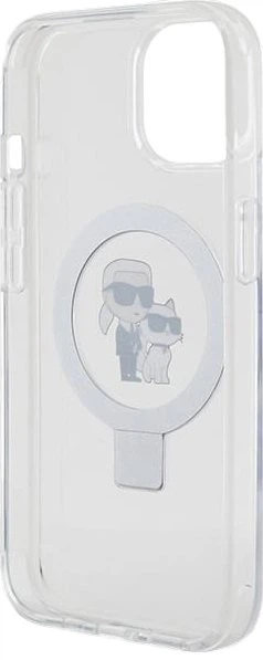 Панель Karl Lagerfeld Ring Stand Karl&Choupettte MagSafe для Apple iPhone 15 / 14 / 13 White (3666339168872) - зображення 6