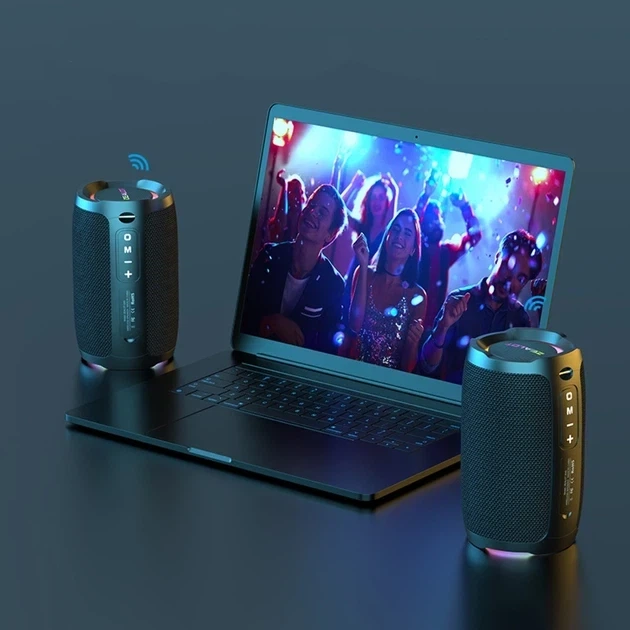 Портативна колонка 10Вт 3600mAh Bluetooth USB IP67 чорна Zealot S49 - зображення 8