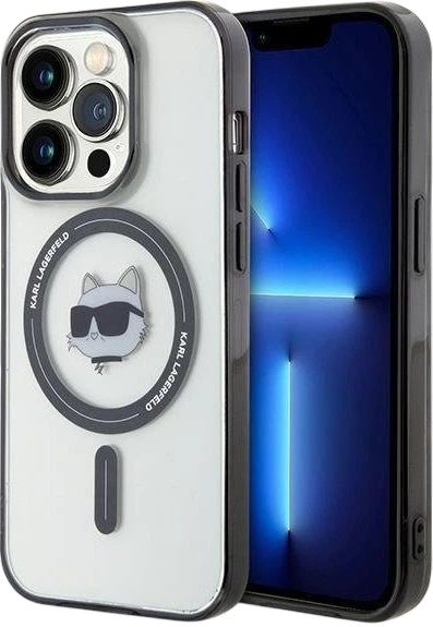 Панель Karl Lagerfeld IML Choupette's Head MagSafe для Apple iPhone 15 Pro Max Transparent (3666339162061) - зображення 1