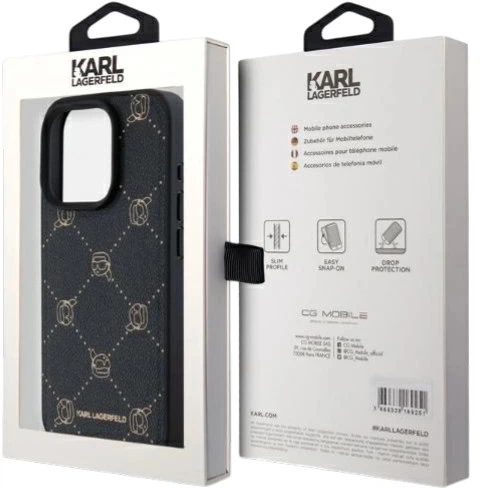 Панель Karl Lagerfeld Magsafe Karl Head для Apple iPhone 15 Pro Max Black (3666339252670) - зображення 5