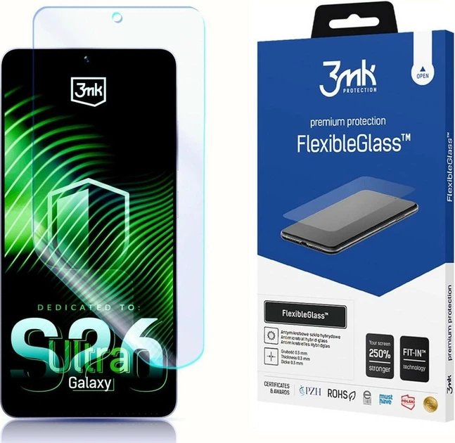 Гібридне скло 3MK FlexibleGlass для Samsung Galaxy S26 Ultra (5903108723121) - зображення 2