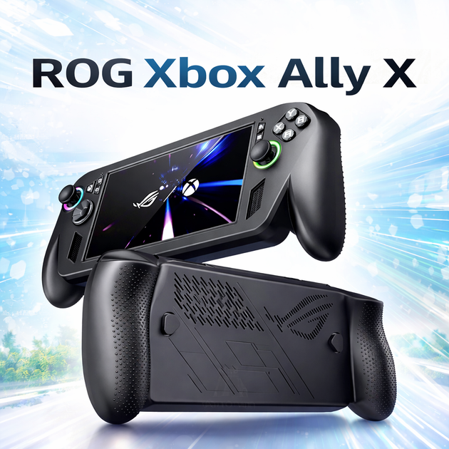 Защитный силиконовый чехол Asus ROG Xbox Ally / X + 4 накладки на стики, нескользящее покрытие - изображение 5