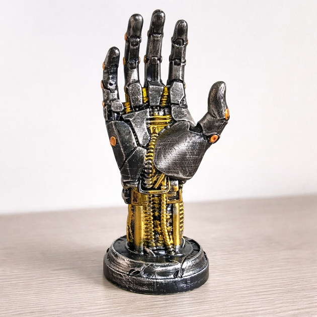 Підставка тримач для геймпада та навушників Роботизована Права Рука 3D Cyberpunk для PS5 PS4 Xbox - Фото 9 Підставка тримач для геймпада та навушників Роботизована Права Рука 3D Cyberpunk для PS5 PS4 Xbox - зображення 9