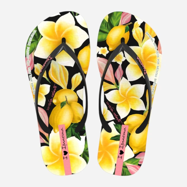 Жіночі в'єтнамки для пляжу Ipanema Arte Ad 27357-BO063 35-36 (22 см) Чорні (7900204393867) - зображення 2