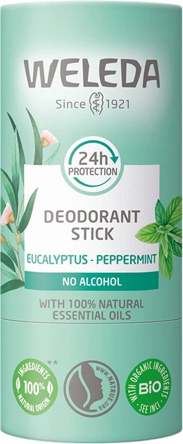 Дезодорант-стік Weleda Eucalyptus & Peppermint 50 г (3596200069031) - зображення 1