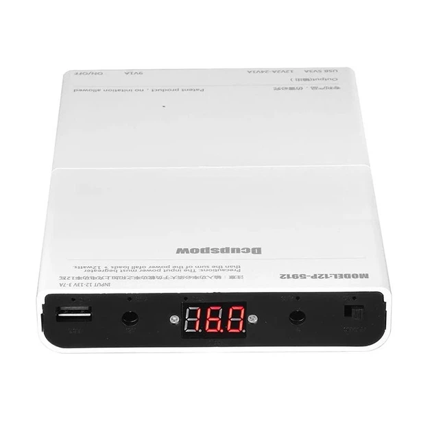 UPS / ДБЖ 40000 mAh для Wi-Fi роутера / термінала ONU / модема / LED освітлення 12v + 12v + 9v + 5v джерело безперебійного живлення - зображення 2