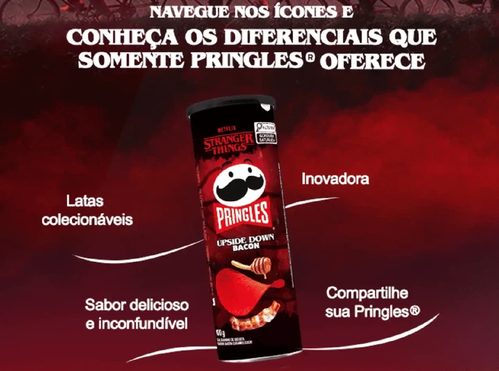 Чипсы Pringles Stranger Things Upside Down Bacon, Принглс лимитированная серия со вкусом бекона Очень странные дела 100 г - Фото 4 Чипсы Pringles Stranger Things Upside Down Bacon, Принглс лимитированная серия со вкусом бекона Очень странные дела 100 г - изображение 4