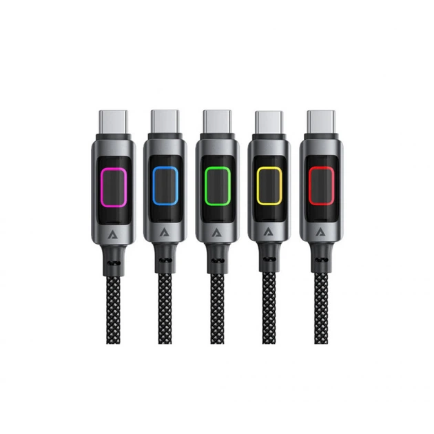 Дата кабель USB 2.0 до USB-C 1.2m 60W black Acefast (6974316284673) (344130) - Фото 5 Дата кабель USB 2.0 до USB-C 1.2m 60W black Acefast (6974316284673) (344130) - зображення 5