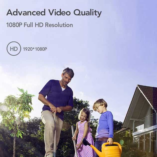 Внешняя WiFi камера видеонаблюдения IHOUMI Alexa/NVR/RTSP FHD 1080P камера видеонаблюдения с IP66 водонепроницаемостью - изображение 3