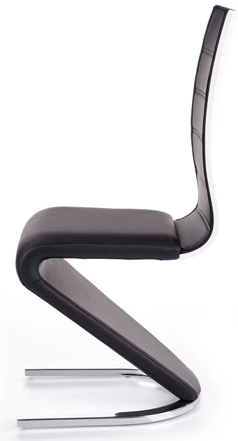 Krzesło do kuchni i salonu Halmar K194 na płozach Czarne (5905248117099) - obraz 3