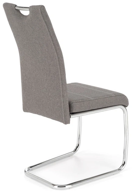 Krzesło do kuchni i salonu Halmar K349 na płozach Popielate (5905248118577) - obraz 4