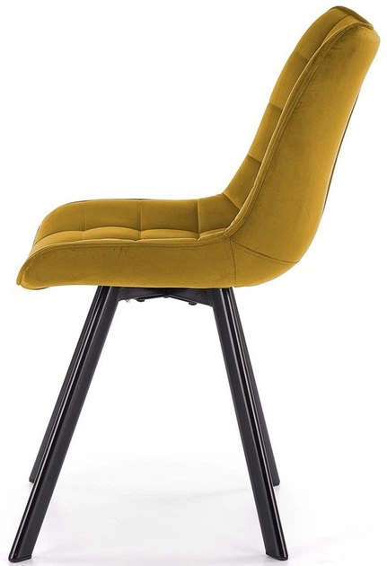 Krzesło do kuchni i salonu Halmar K332 Musztardowe (5905248118393) - obraz 3
