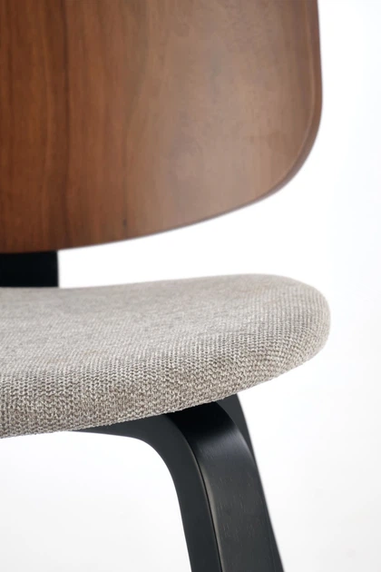 Стілець для кухні та вітальні Halmar K563 Попелястий/Ореховий (5905248133020) - зображення 2