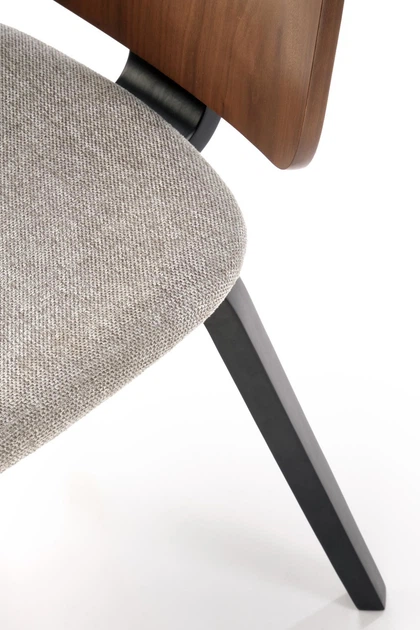 Стілець для кухні та вітальні Halmar K563 Попелястий/Ореховий (5905248133020) - зображення 12