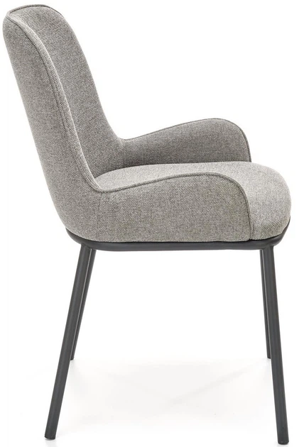 Krzesło do kuchni i salonu Halmar K481 z podłokietnikami Popielate (5905248121140) - obraz 3