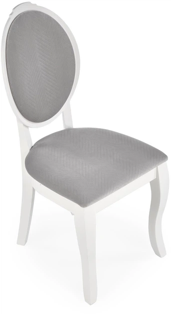 Стілець для кухні та вітальні Halmar Velo Сірий/Білий (5905248122703) - зображення 3