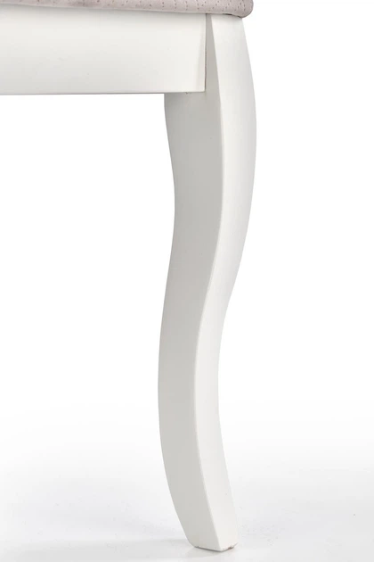 Стілець для кухні та вітальні Halmar Velo Сірий/Білий (5905248122703) - зображення 4