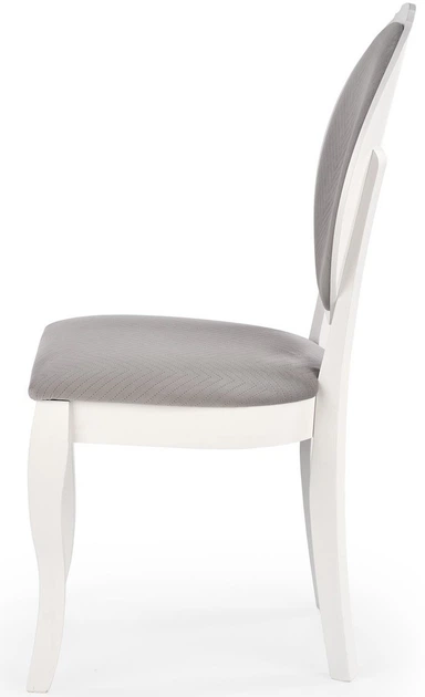 Стілець для кухні та вітальні Halmar Velo Сірий/Білий (5905248122703) - зображення 8