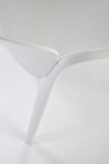 Стілець для кухні Halmar K491 пластиковий з підлокітниками Білий (5905248125841) - зображення 7