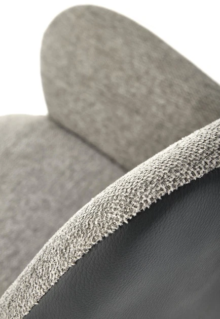 Стілець для кухні та вітальні Halmar K494 обертальний Попелястий/Чорний (5905248125933) - зображення 17