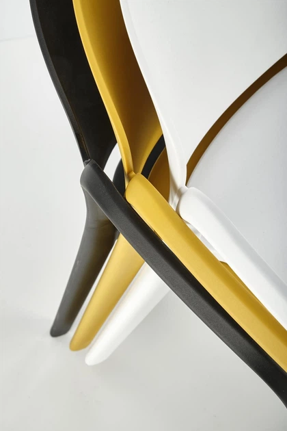 Стілець для кухні Halmar K491 пластиковий з підлокітниками Білий (5905248125841) - зображення 18