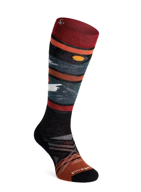 Носки мужские Smartwool Ski Full Cushion Midnight Ski Pattern OTC 46-49 Чорний-Червоний - Фото 2 Носки мужские Smartwool Ski Full Cushion Midnight Ski Pattern OTC 46-49 Чорний-Червоний - изображение 2