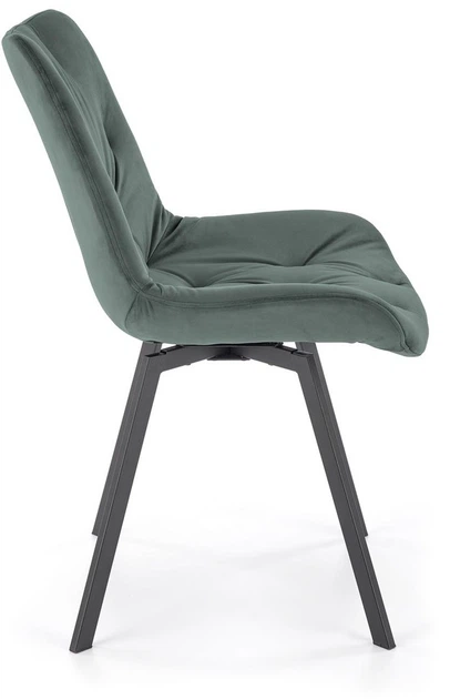 Стілець для кухні та вітальні Halmar K519 обертальний Темно-зелений (5905248126381) - зображення 6