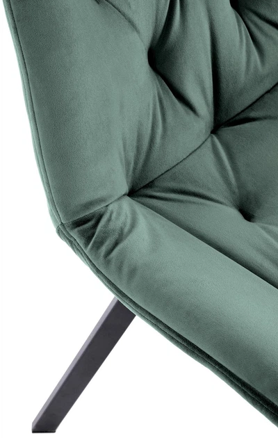 Стілець для кухні та вітальні Halmar K519 обертальний Темно-зелений (5905248126381) - зображення 10