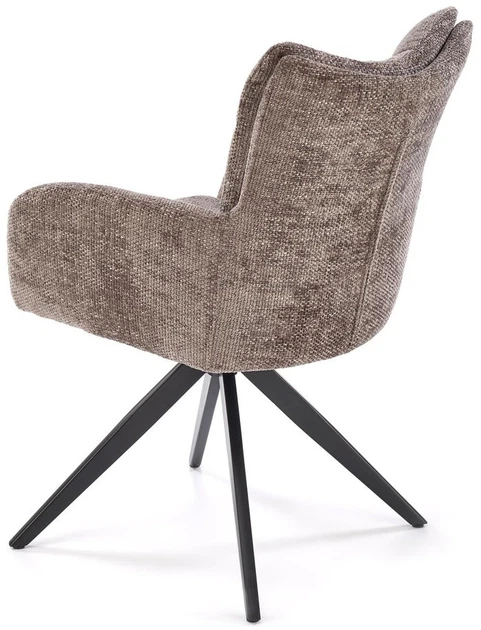 Krzesło do kuchni i salonu Halmar K540 obrotowe Popielate (5905248132467) - obraz 5