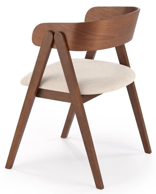 Стілець для кухні та вітальні Halmar K562 Світло-бежевий/Ореховий (5905248133013) - зображення 4