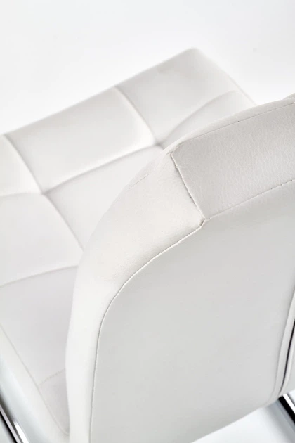 Krzesło do kuchni i salonu Halmar K147 na płozach Białe (5905248116948) - obraz 3