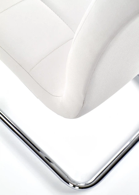 Krzesło do kuchni i salonu Halmar K147 na płozach Białe (5905248116948) - obraz 5