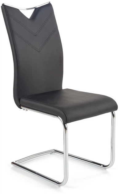 Krzesło do kuchni i salonu Halmar K224 na płozach Czarne (5905248117402) - obraz 2