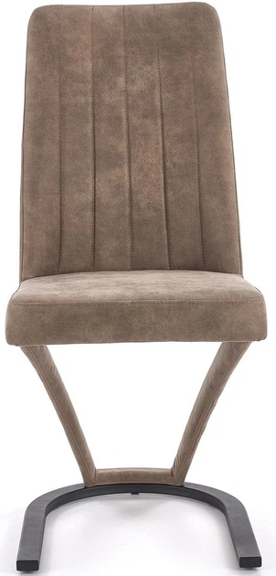 Krzesło do kuchni i salonu Halmar K338 na płozach Brązowe (5905248118492) - obraz 5