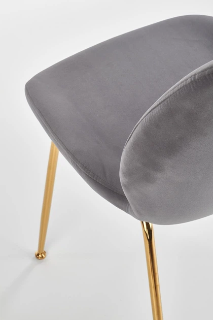 Стілець для кухні та вітальні Halmar K381 Сірий (5905248118997) - зображення 9