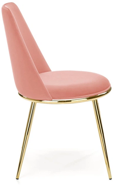Krzesło do kuchni i salonu Halmar K460 ze złotym stelażem Różowe (5905248119901) - obraz 5