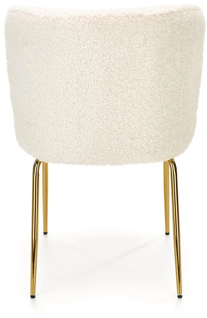 Стілець для кухні та вітальні Halmar K474 із золотим каркасом Кремовий (5905248121027) - зображення 7