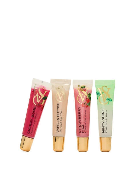 Набір блисків для губ Victoria’s Secret 4-Piece Flavor Favorites Lip Gloss Gift Set, 4 шт. - Фото 3 Набір блисків для губ Victoria’s Secret 4-Piece Flavor Favorites Lip Gloss Gift Set, 4 шт. - зображення 3