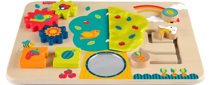  Drewniana zabawka edukacyjna Fisher-Price Activity Station JDM53 (194735287864) - obraz 2