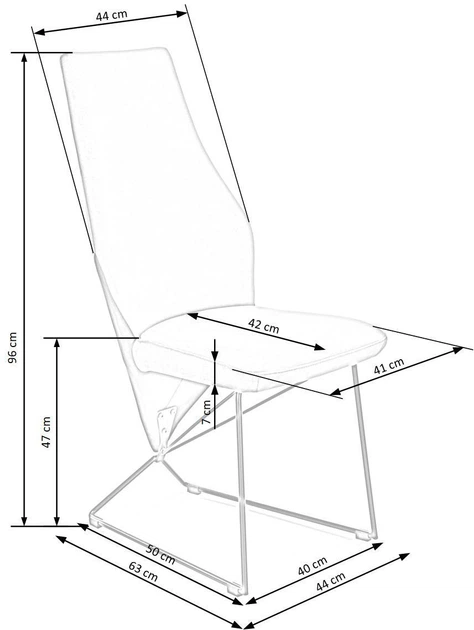 Стілець для кухні та вітальні Halmar K485 на полозках Темно-зелений (5905248121454) - зображення 2