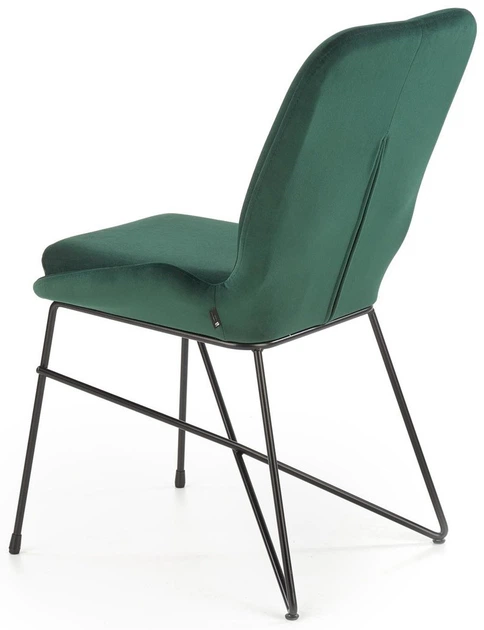 Krzesło do kuchni i salonu Halmar K454 ciemnozielone (5905248121416) - obraz 5