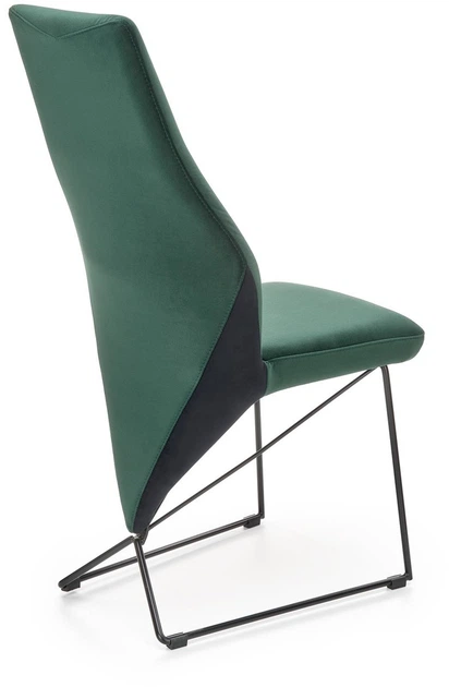 Стілець для кухні та вітальні Halmar K485 на полозках Темно-зелений (5905248121454) - зображення 10