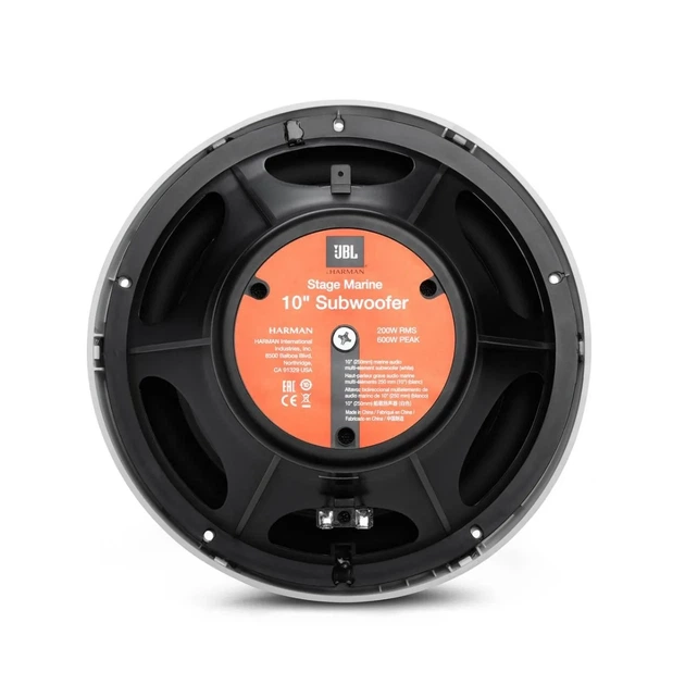 Сабвуфер JBL CAR MARINE STAGE 10 WHITE - Фото 2 Сабвуфер JBL CAR MARINE STAGE 10 WHITE - изображение 2