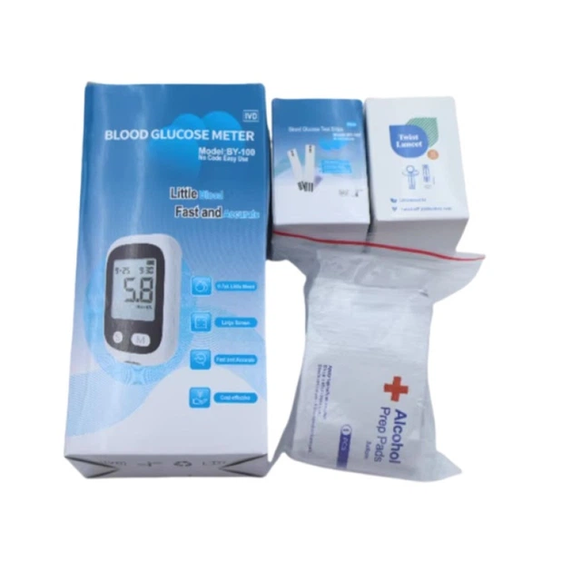 Глюкометр Glucose Meter BY-100 50 тест-полосок быстрые точные измерения - изображение 3