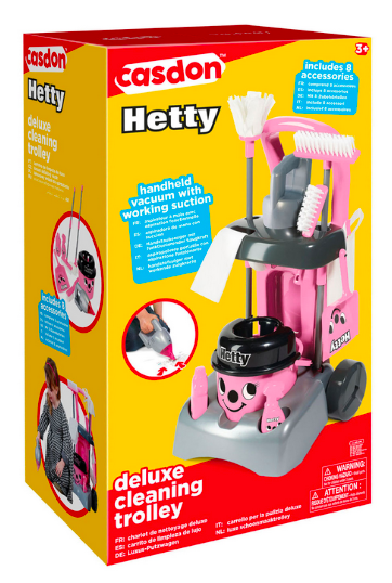 Ігровий набір Casdon Trolley Hetty Deluxe Порохотяг з аксесуарами 67550 (5011551000710) - зображення 1