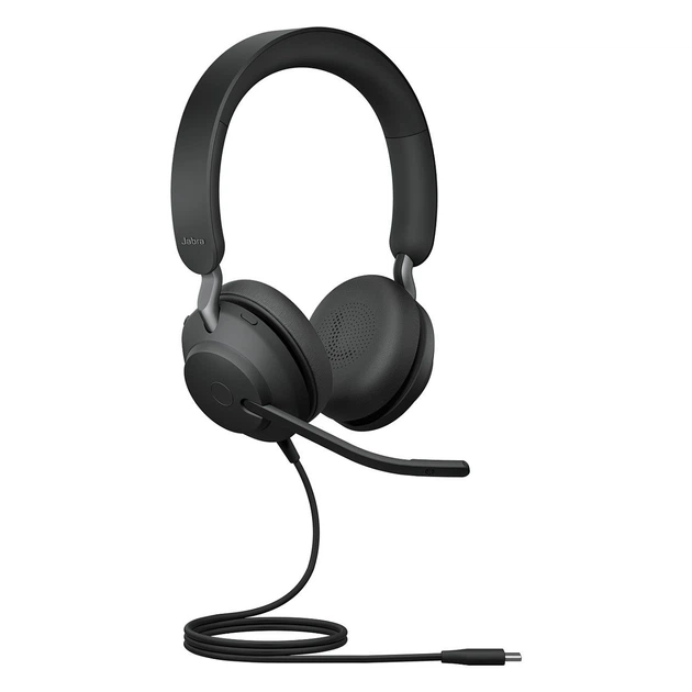 Навушники дротові Jabra Evolve2 40 SE USB-C UC Stereo подовжений кабель (5706991028027) - зображення 2