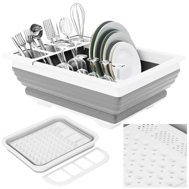 Сушарка для посуду Springos силіконова Сіра складна (5907719459233) - зображення 4