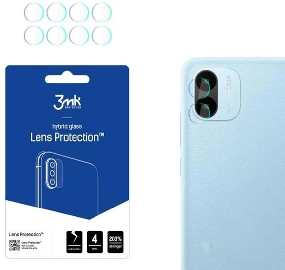 Гібридне захисне скло 3MK Lens Protection для камери Xiaomi Redmi A2/A2+ 4 шт (5903108520409) - зображення 1